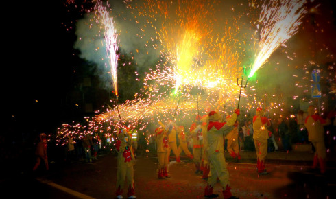 Olesa Tremola fire run. Photo: Georgina Muñoz