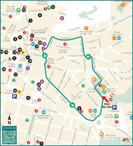 Mapa Volta 2-Poble Sec